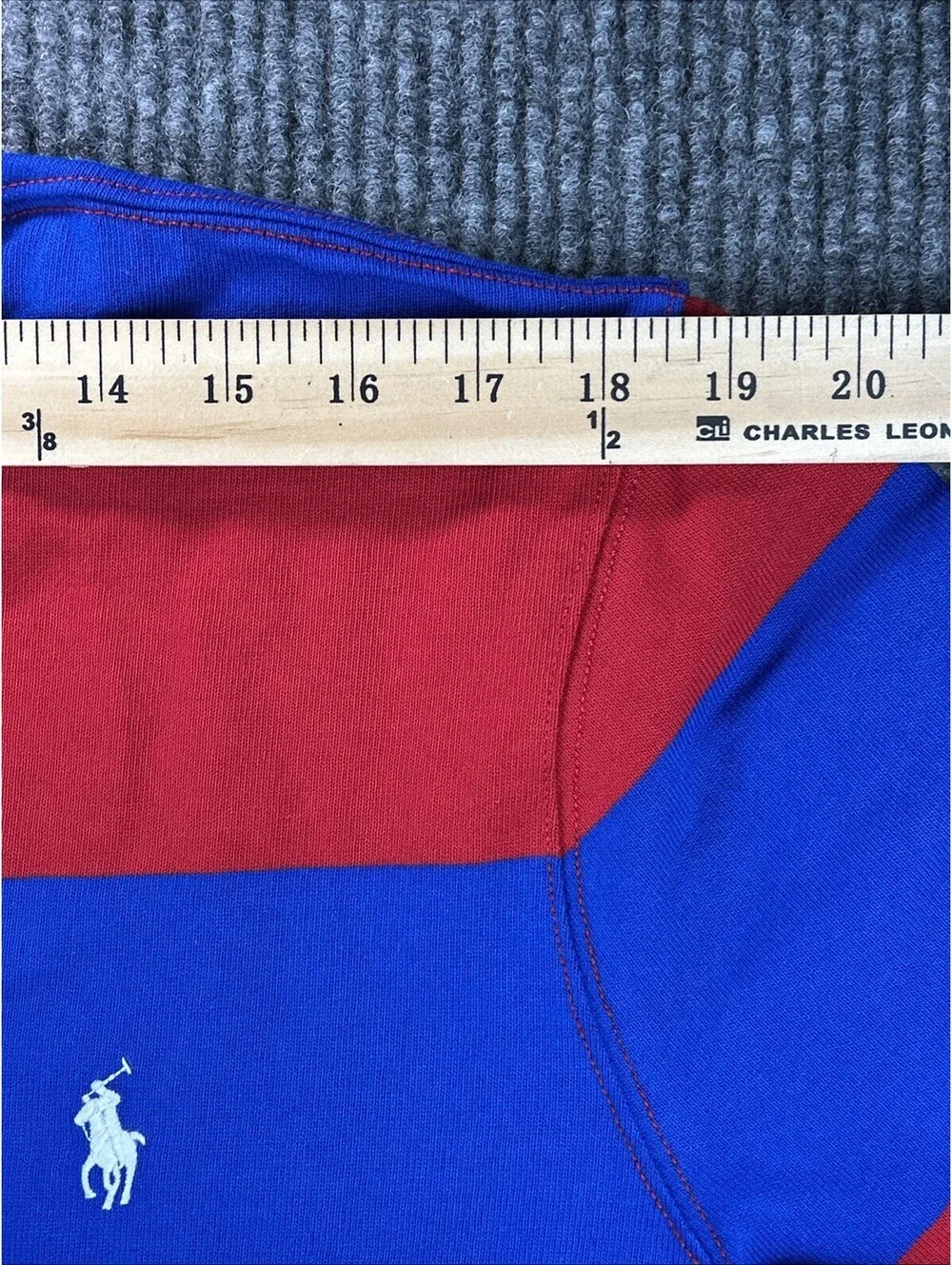 Polo Ralph Lauren Men Rugby Shirt Long Sleeve Striped Size M